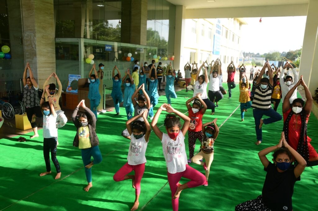 SLG Hospitals celebrate Children’s Day with ‘Fun Yoga’- Graced by Children made the day Fun Yoga