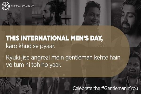 This International Men’s day: The Man Company celebrates #GentlemanInYou; launches “Gentleman tumhi toh ho’ campaign