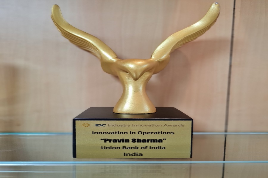 Union Bank of India wins IDC Industry Innovation Award 2021 Pic
