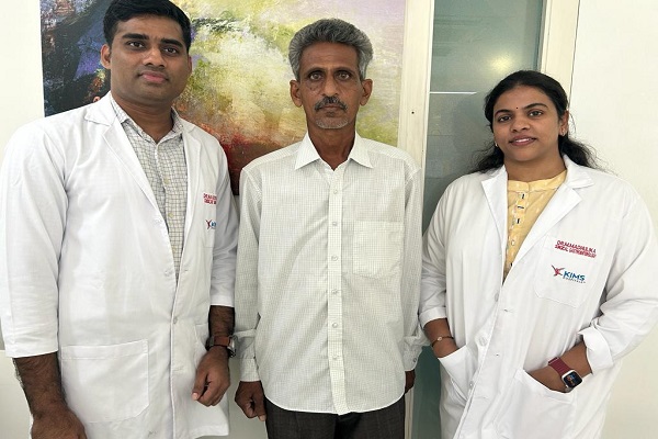 Complex pancreatic cancer surgery performed laparoscopically * KIMS hospital Kondapur doctors achieve rare feet Hyderabad, 24 April 2023: Cancer surgeries especially pancreatic and liver cancers are too complex and technically challenging. So, most of the surgeries are done by open procedures with large open wounds. But with the advent of technology and combined with skills these procedures can be performed laparoscopically too. A cancer patient from Khammam district was relieved by KIMS Kondapur doctors by performing laparoscopic surgery. Senior consultant surgical gastroenterologist Dr. Ch. Naveen Kumar, and consultant surgical gastroenterologist Dr. Madhulika explain the details thereof. "A 49-year-old patient from Khammam district went to several hospitals with prime complaints of jaundice and weight loss. At last, he came to KIMS hospital Kondapur. He was tested for his problems, and diagnosed as having pancreatic cancer. He was done a laparoscopic surgery known as the Whipple's procedure. The incision is very small in comparison with the open procedure in laparoscopic surgeries. So, wound healing will be faster. Less pain and fast recovery are the additional advantages. So, we have chosen this method for brighter chances of successful surgery. The surgery took 6 hours. The patient recovered quickly, and was discharged within one week." The Whipple'ss procedure is a complex operation that requires the removal of the head of the pancreas first part of the small intestine, the Duodenum gallbladder, and the bile duct. This procedure is used to treat tumors and other disorders of the pancreas, duodenum, and bile duct. Due to its technical complexity, and skill required, the Whipple's's procedure is performed laparoscopically in very few centers in Hyderabad. Dr. Naveen Kumar is a specialist in minimally invasive GI and Onco surgeries. He emphasizes the benefits of laparoscopic surgeries. Patients' recovery to normalcy, less pain, and almost no complications post-surgery are the advantages of this method. Especially, cancer patients need to go for treatment like chemotherapy post-surgery, as early as possible. In such cases, this method is more convenient, he said. Better quality of life compared to open procedures is also assured in these surgeries.